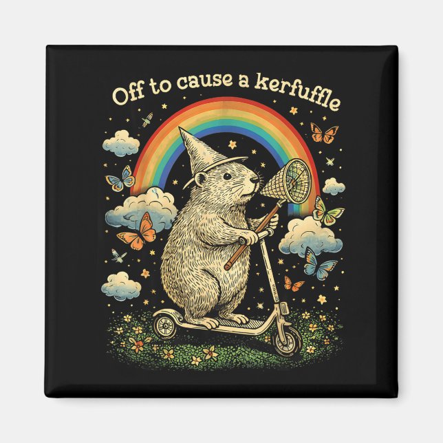 Íman Pronto para Causar uma Confusão Diversão Capivara  (Frente)