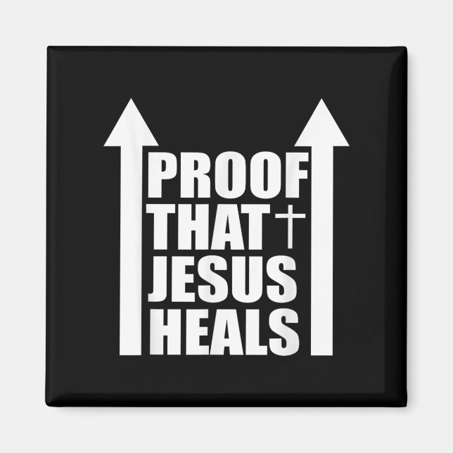 Íman Proof That Jesus Heals - I Am Healed - Christian  (Frente)