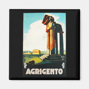 Íman Propaganda das viagens vintage de Agrigento