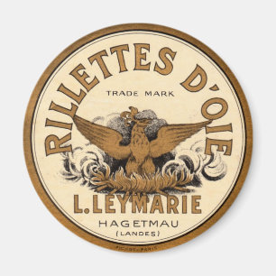 Íman Propaganda de D'oie dos Rillettes do vintage