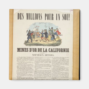 Íman Propaganda de poster as minas de ouro em