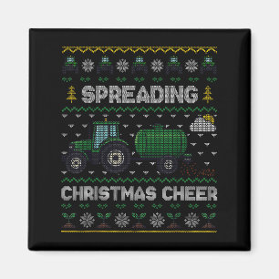 Íman Propagando Alegria de Natal Trator de Agricultura 