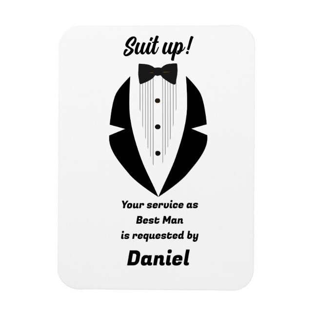 Íman Proposta de Casamento do Padrinho (Vertical)