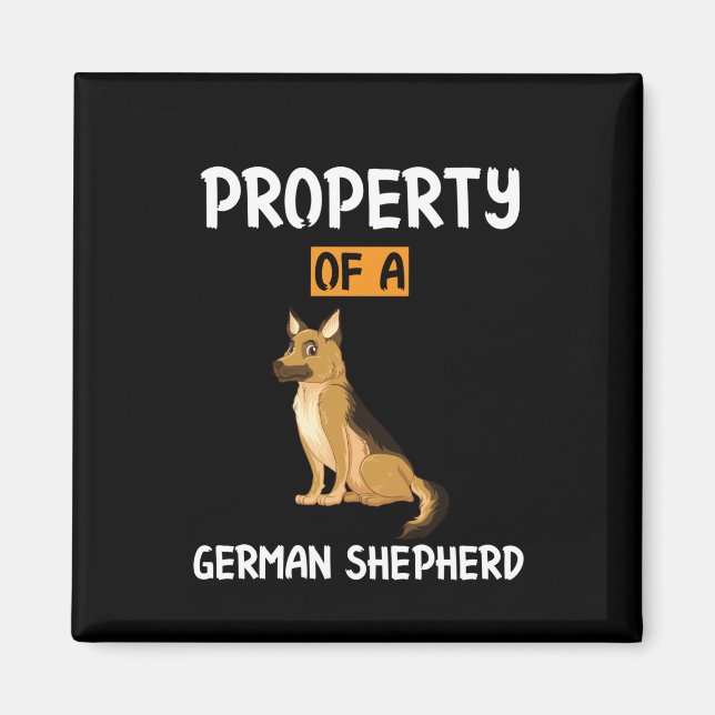 Íman Propriedade De Arte Do Apekeeper De Um German shep (Frente)