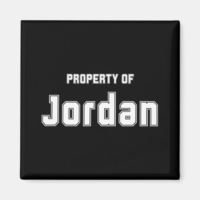 Íman Propriedade De Jordan Presentes Divertidos De Desp (Frente)