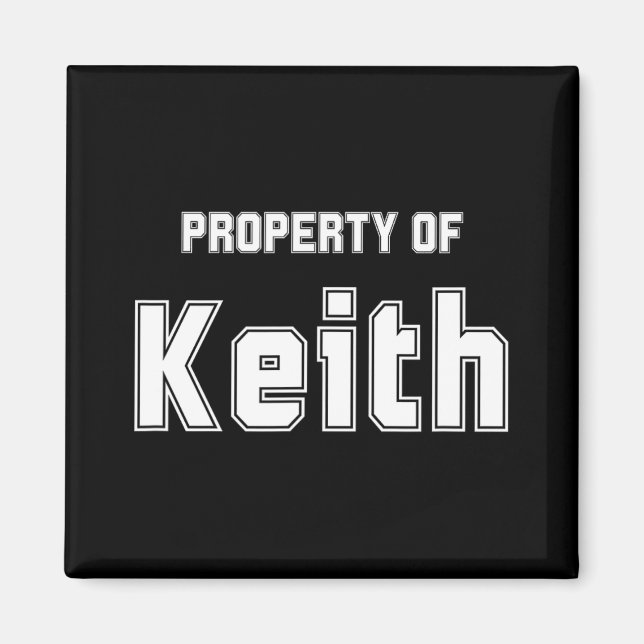 Íman Propriedade De Keith Funny Bachelorette Gifts Para (Frente)