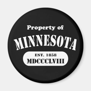 Íman Propriedade de Minnesota - qualquer cor!