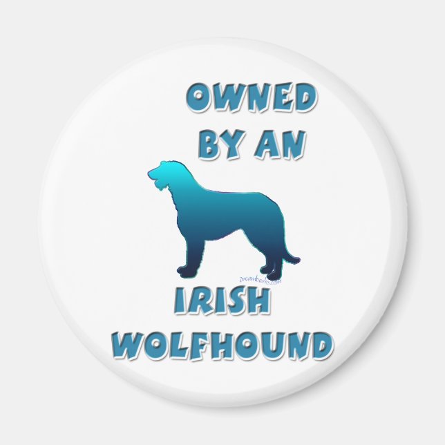 Íman Propriedade de um Wolfhound irlandês (Frente)