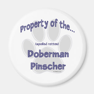Íman Propriedade Doberman Pinscher - Magnet