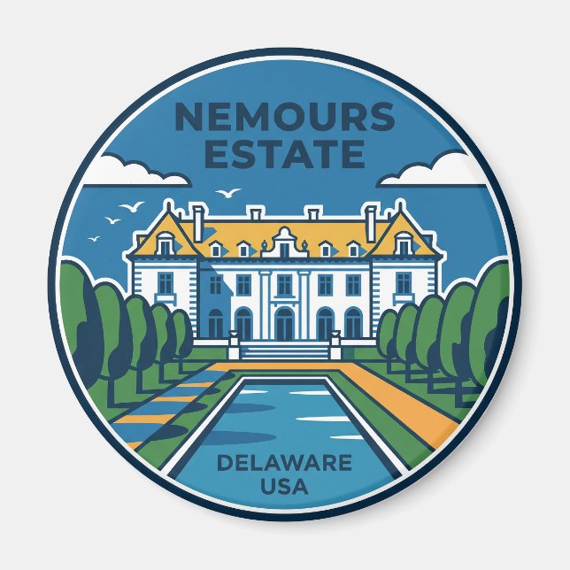 Íman Propriedade Nemours EUA (Frente)
