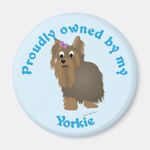Íman Propriedade orgulhosa de um Yorkie