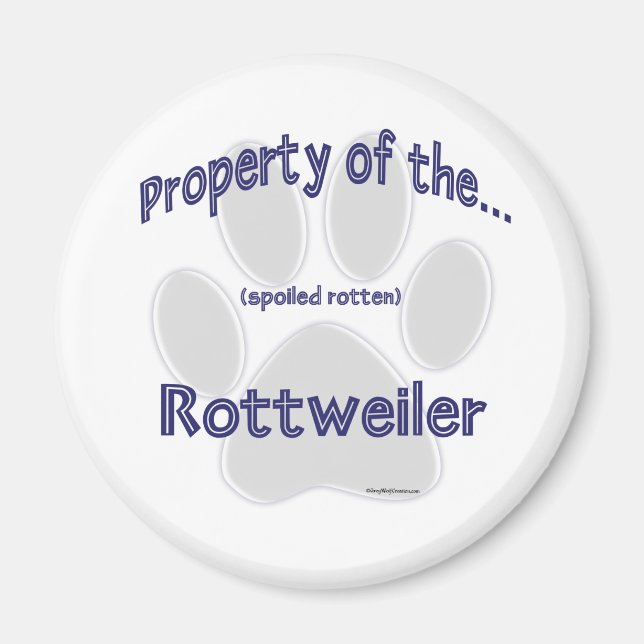 Íman Propriedade Rottweiler - Magnet (Frente)