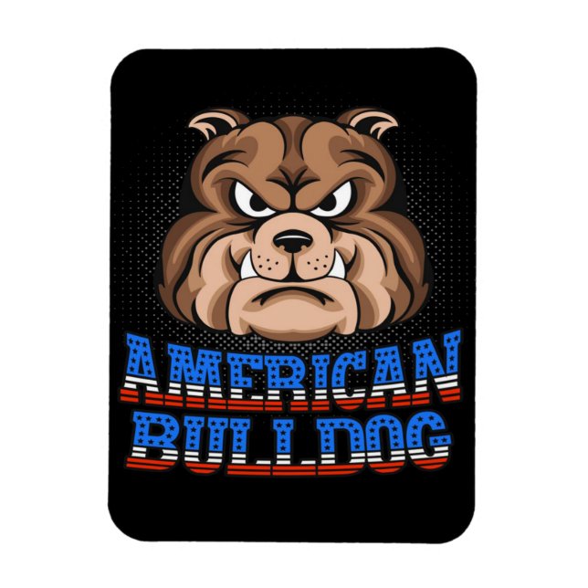 Íman Proprietário do Cachorro Bulldog Americano (Vertical)