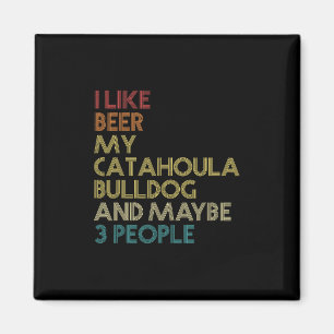 Íman Proprietário do Cachorro Bulldog Cerveja Lover Cot