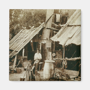 Íman Prospector australiano, c.1880s (foto do sepia)