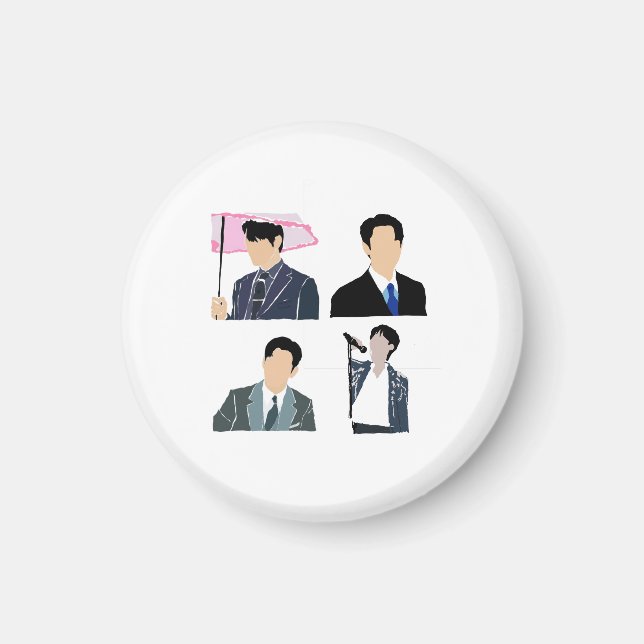 Íman Protagonistas Masculinos de K-Drama (Frente)