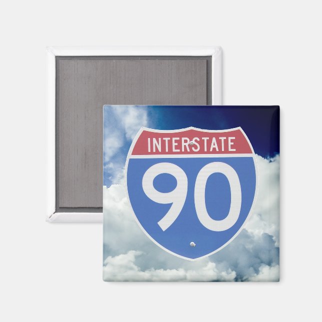 Íman Proteção 90 Interestadual contra o Céu Azul com Nu (Front/Back)