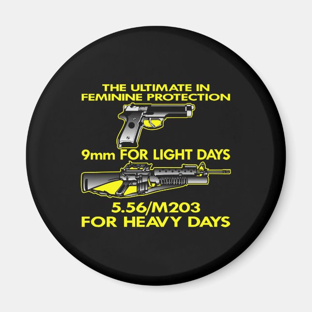 Íman Proteção Feminina Negra (Frente)