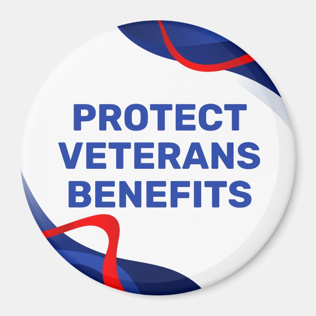 Íman Protect Veterans Benefits Political (Frente)