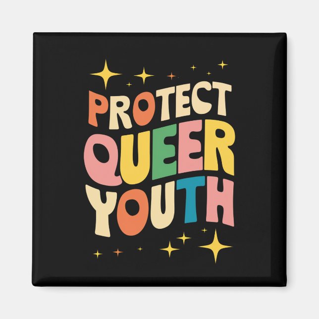 Íman Proteja Jovens Queer Proteja Crianças Trans LGBTQ (Frente)