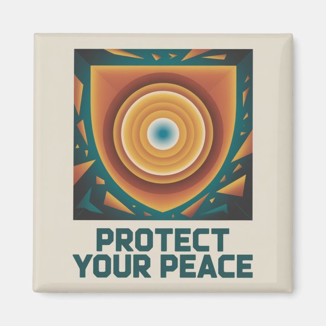 Íman Proteja Sua Paz (Frente)