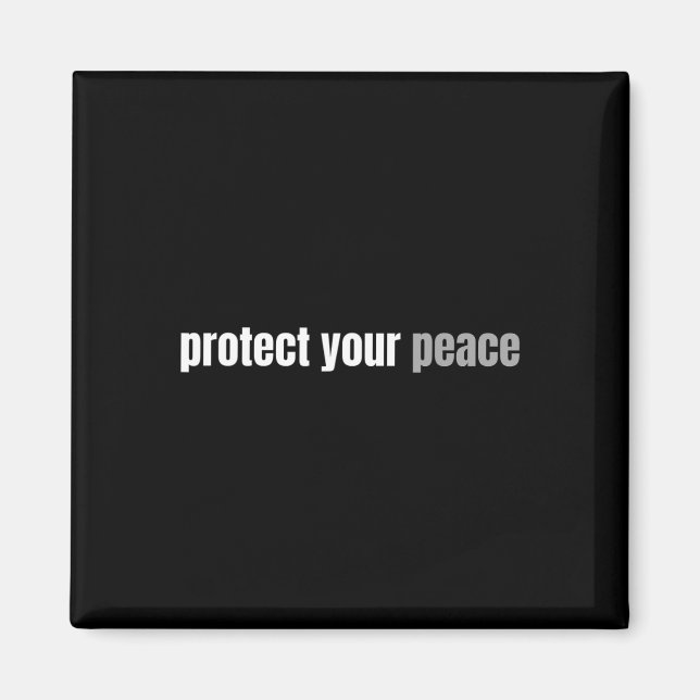 Íman Proteja sua tranquilidade Tranquila Relaxe Mental (Frente)