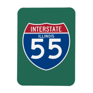 Íman Protetor da estrada nacional de Illinois IL I-55 -