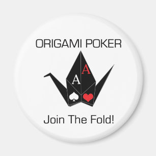 Íman Protetor/ímã do cartão do póquer de Origami!