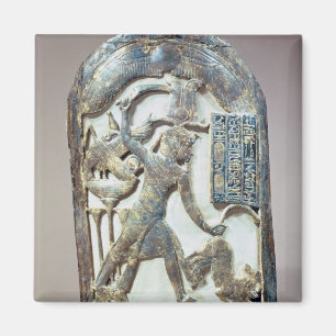 Íman Protetor votiva que descreve o rei que massacra a