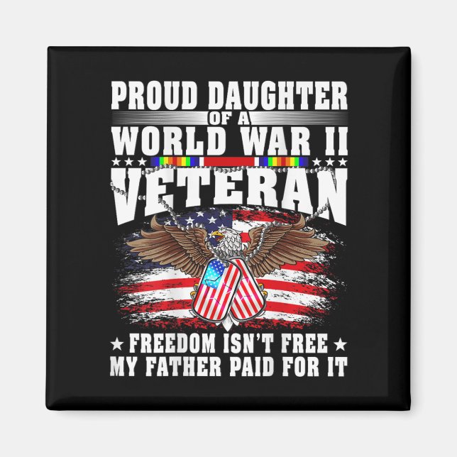 Íman Proud Daughter Of World War 2 Veteran Military Vet (Frente)