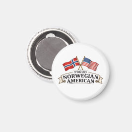 Íman Proud Norwegian American Magnet