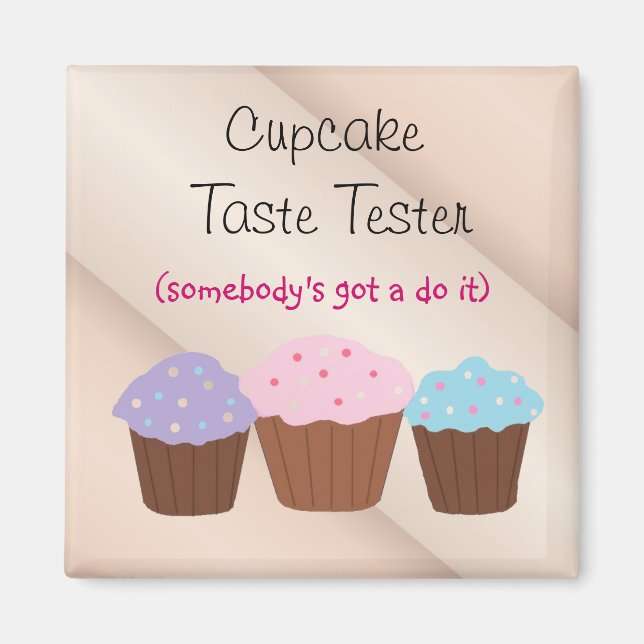 Íman Provador de Sabor de Cupcake (Frente)