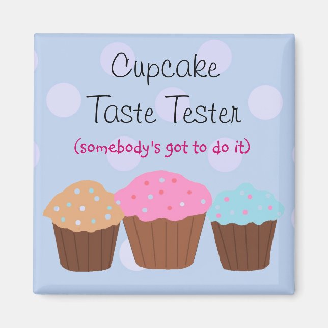 Íman Provador de Sabor de Cupcake (Frente)
