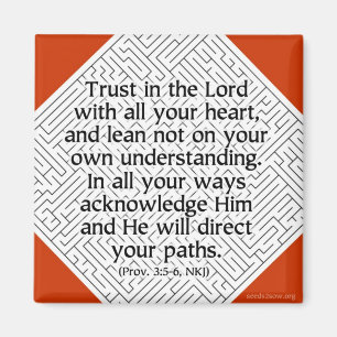 Íman Provérbio 3v5-6 - Confiança no senhor