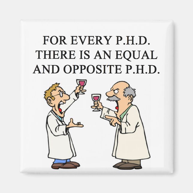 Íman provérbio PHD (Frente)