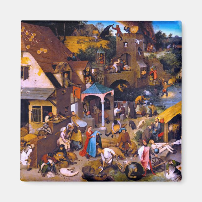 Íman Provérbios Países Baixos, Pieter Bruegel, o Velho (Frente)