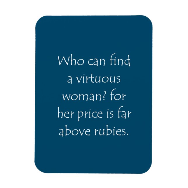 Íman Proverbos de Cotação de Script 31 10 (Vertical)