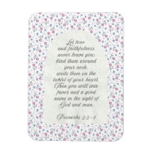 Proverbs 3:3–4 Floral Scripture 