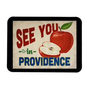 Íman Providence Rhode Island Apple - Viagens vintage