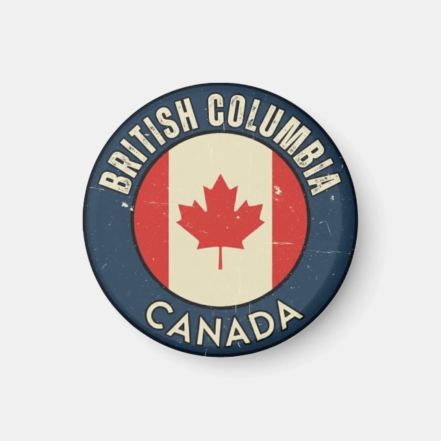 Íman Província da Colúmbia Britânica Canadá (Frente)