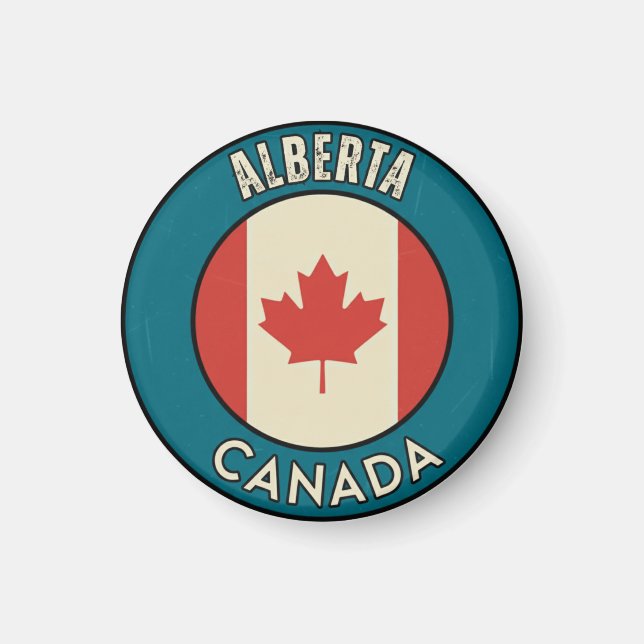 Íman Província de Alberta Canadá (Frente)
