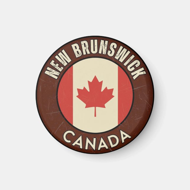 Íman Província de New Brunswick Canadá (Frente)