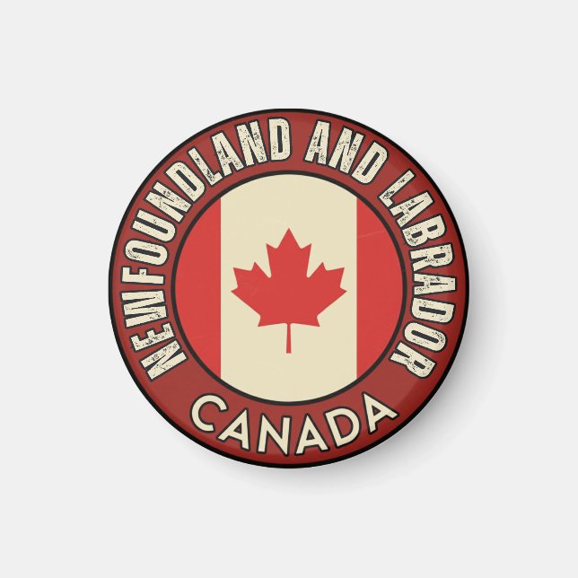 Íman Província de Newfoundland e Labrador Canadá (Frente)