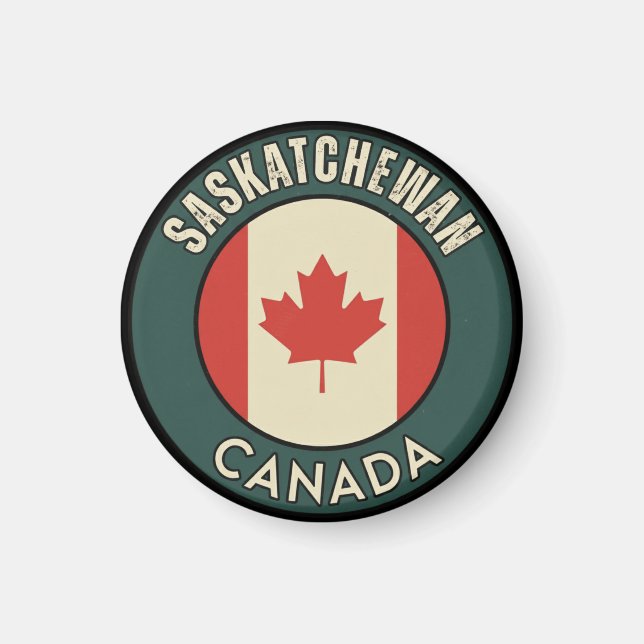 Íman Província de Saskatchewan Canadá (Frente)