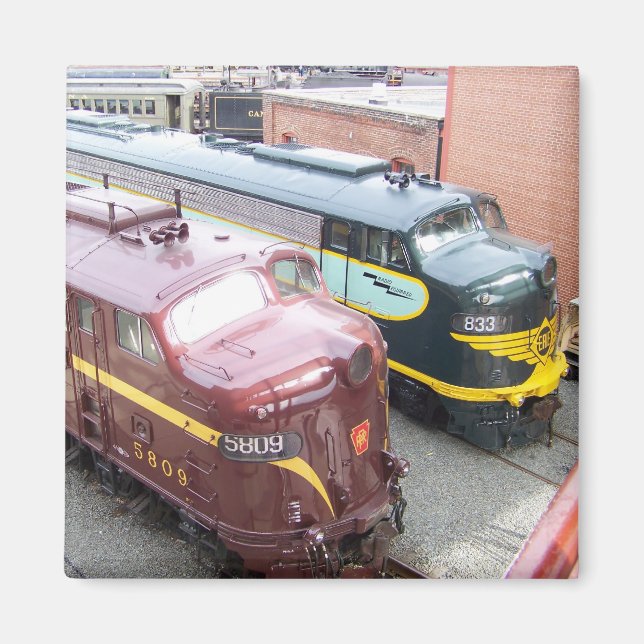 Íman PRR E8A 5809 e ERIE E8A 833 @ Steamtown (Frente)