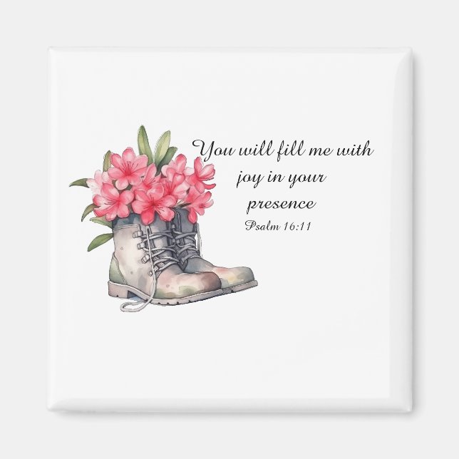 Íman Psalm 16:11 Magnet (Frente)