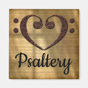 Íman Psaltery de Coração Limpo de Baixo Duplo
