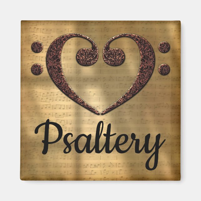 Íman Psaltery de Coração Limpo de Baixo Duplo (Frente)