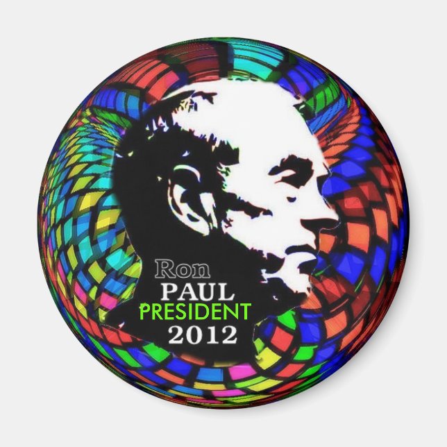 Íman Psicodélico Ron Paul 2012 (Frente)