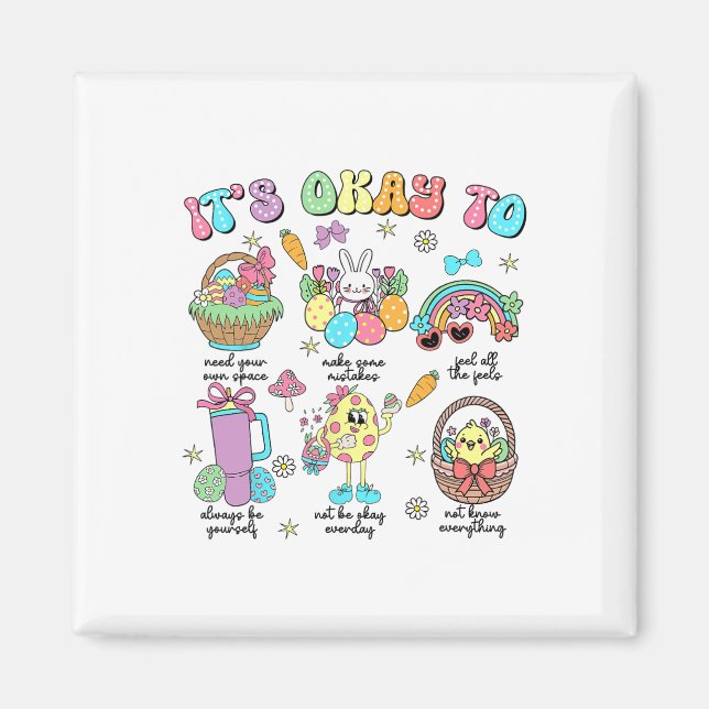 Íman Psicóloga Bunny Easter Day  (Frente)